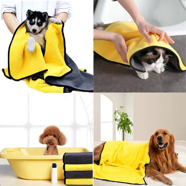 Toalhas de secagem rápida para cães e gatos